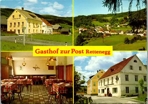 44850 - Steiermark - Rettenegg , Gasthof zur Post , Josef Simml - gelaufen 1985