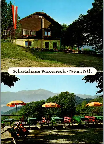 44864 - Niederösterreich - Pernitz , Schutzhaus Waxeneck - gelaufen 1986