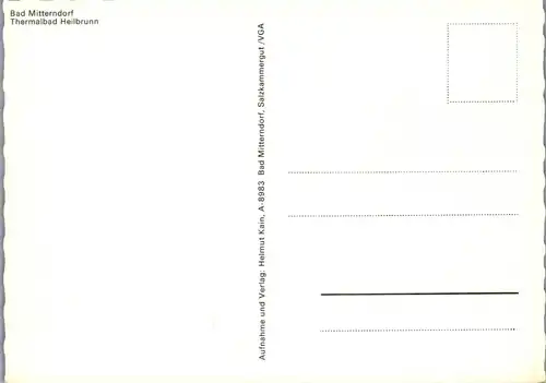 44884 - Steiermark - Bad Mitterndorf , Bad Heilbrunn , Thermalbad - nicht gelaufen