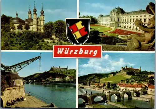 44893 - Deutschland - Würzburg , Mehrbildkarte - nicht gelaufen