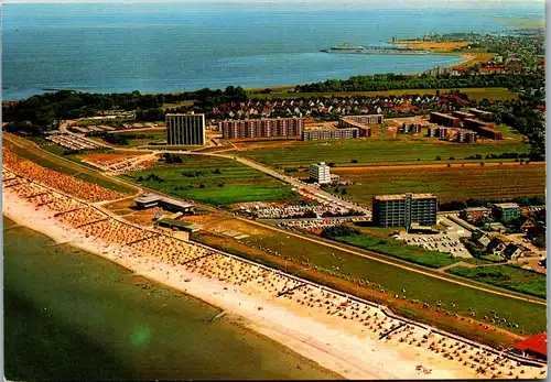 44897 - Deutschland - Cuxhaven , Döse , Luftaufnahme , Strand - nicht gelaufen