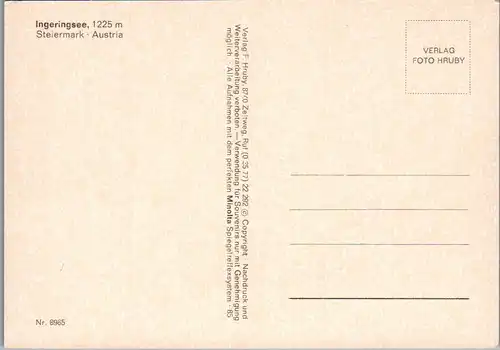 44906 - Steiermark - Ingeringsee , Seckauer Alpen - nicht gelaufen