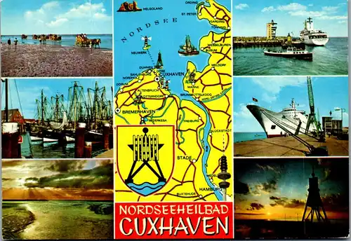 44914 - Deutschland - Cuxhaven , Nordseeheilbad , Mehrbildkarte - nicht gelaufen