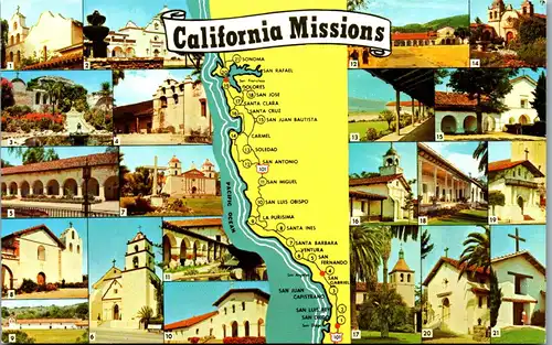 44989 - USA - California , Missions , The King's Highway - nicht gelaufen