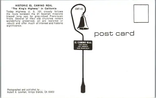 44989 - USA - California , Missions , The King's Highway - nicht gelaufen