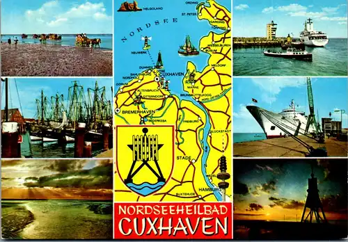 44993 - Deutschland - Cuxhaven , Nordseeheilbad , Mehrbildkarte - nicht gelaufen