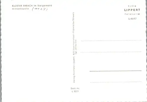 45006 - Deutschland - Ebrach , Kloster im Steigerwald , Michaelkapelle - nicht gelaufen