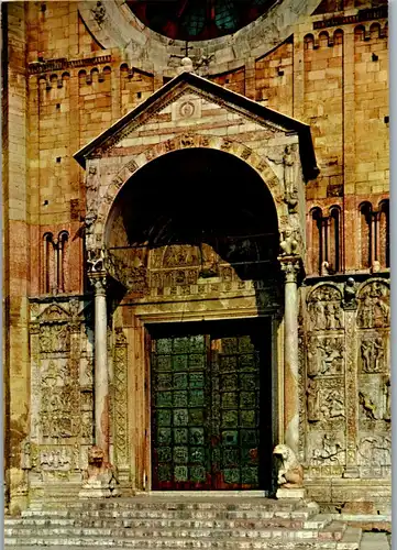 45009 - Italien - Verona , Basilica di S. Zeno , Il Portale , Hl. Zenus Basilika , Portal - nicht gelaufen