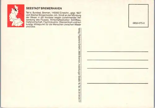 45061 - Deutschland - Bremerhaven , Geestemündung , Doppelschleuse , Containerhafen , Mehrbildkarte - n. gelaufen