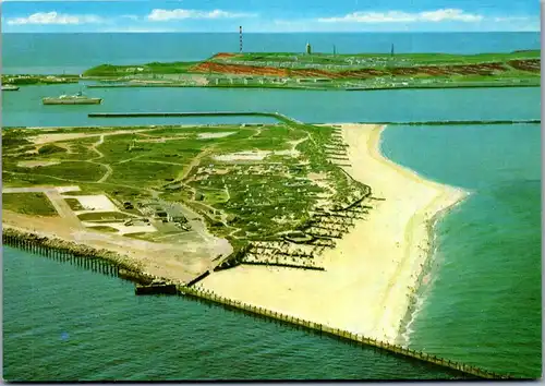 45067 - Deutschland - Helgoland , Badedüne und roter Sandsteinfelsen - nicht gelaufen