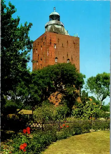 45069 - Deutschland - Cuxhaven , Neuwerk , Leuchtturm vom Herrengarten gesehen - nicht gelaufen