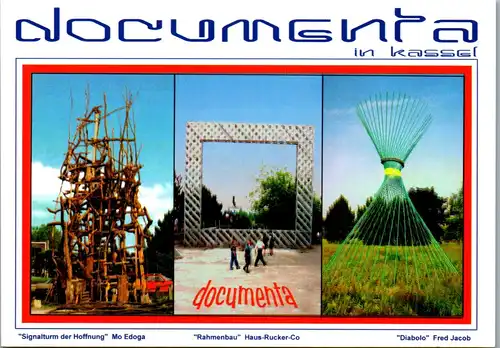 45081 - Deutschland - Kassel , documenta , Signalturm der Hoffnung , Rahmenbau , Diabolo - nicht gelaufen