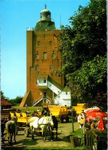 45082 - Deutschland - Cuxhaven , Neuwerk , Wattwagen , Leuchtturm - nicht gelaufen