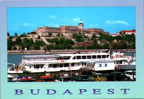45085 - Ungarn - Budapest , Castle of Buda , Schiff - nicht gelaufen