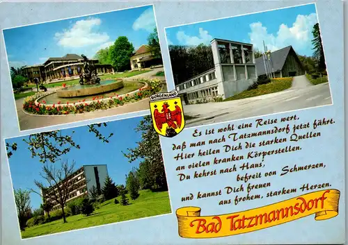 45107 - Burgenland - Bad Tatzmannsdorf , Kurhaus , Mehrbildkarte - nicht gelaufen