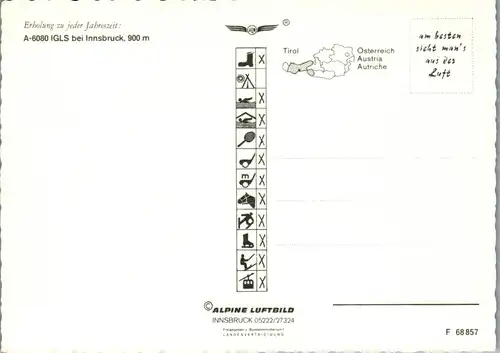 45122 - Tirol - Igls , Innsbruck , Olympia Kunsteisbahn - nicht gelaufen