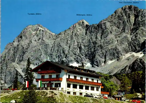 45131 - Steiermark - Ramsau , Dachsteinsüdwände mit Berghotel Türlwand , Talstation Südwandbahn - nicht gelaufen