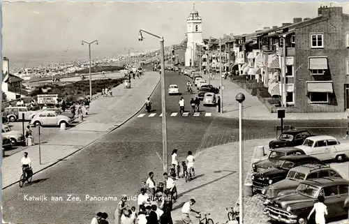 45171 - Niederlande - Katwijk aan Zee , Panorama Zuid Boulevard , Auto - gelaufen 1964