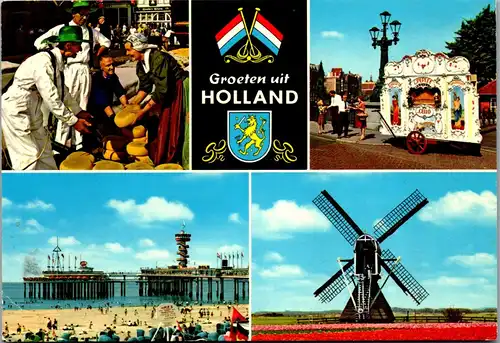 45183 - Niederlande - Mehrbildkarte , Windmühle - gelaufen