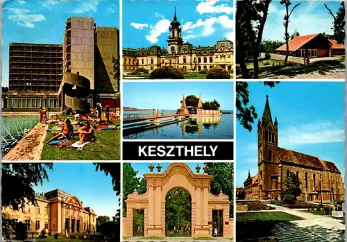 45186 - Ungarn - Keszthely , Mehrbildkarte - gelaufen