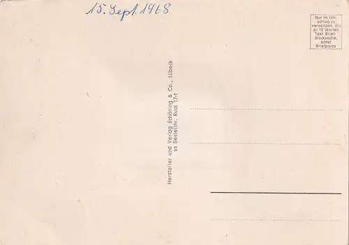 45203 - Deutschland - Bacharach a. Rhein , Schiff , Klappkarte - nicht gelaufen 1968