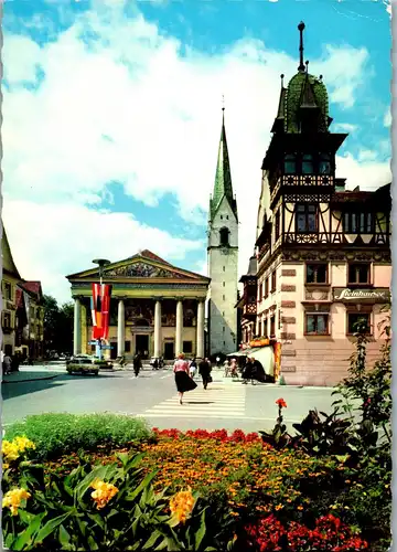45208 - Vorarlberg - Dornbirn , Marktplatz - gelaufen 1968