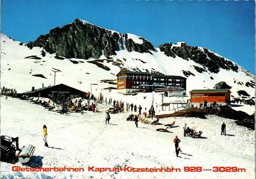 45212 - Salzburg - Kaprun , Gletscherbahn , Blick auf Berghaus , Bundessportheim , Schmiedingergratbahn - n. gel