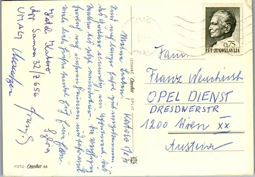 45225 - Kroatien - Istrien , Pula , Rovinj , Porec , Rabac , Umag , Mehrbildkarte - gelaufen 1970