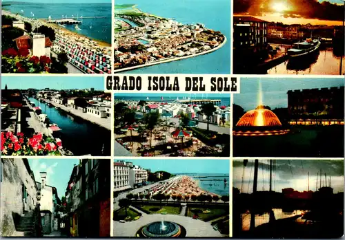 45229 - Italien - Grado , Mehrbildkarte - gelaufen