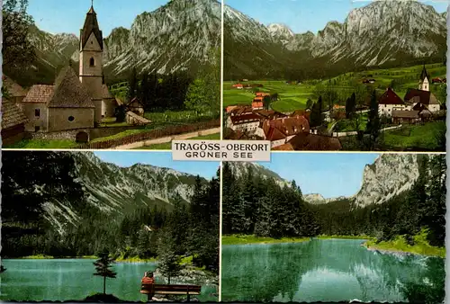 45234 - Steiermark - Tragöss , Oberort , Grüner See , Hochschwab , Mehrbildkarte - gelaufen 1986