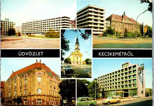 45254 - Ungarn - Kecskemet , Mehrbildkarte - gelaufen 1973