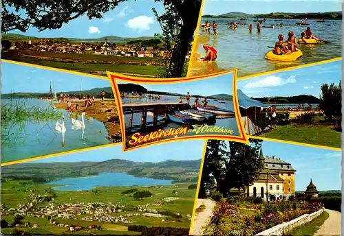 45258 - Salzburg - Seekirchen , Wallersee , Mehrbildkarte - gelaufen 1977