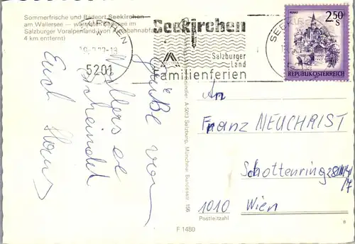 45258 - Salzburg - Seekirchen , Wallersee , Mehrbildkarte - gelaufen 1977
