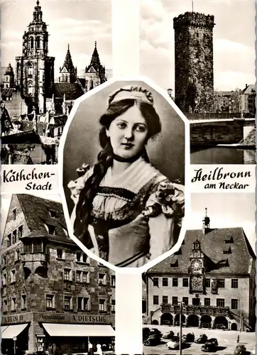 45270 - Deutschland - Heilbronn am Neckar , Käthchen Stadt , Mehrbildkarte - gelaufen