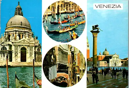 45286 - Italien - Venedig , Mehrbildkarte - gelaufen 1977