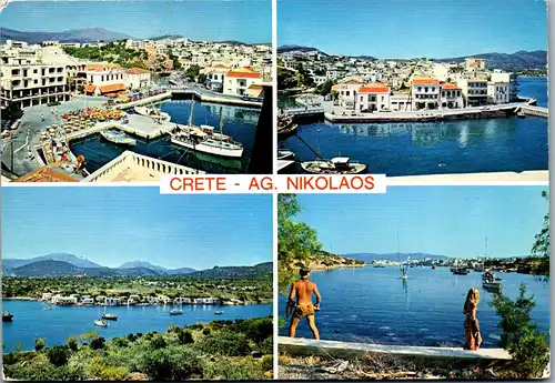 45306 - Griechenland - Kreta , Crete , Aghios Nikolaos - gelaufen 1980