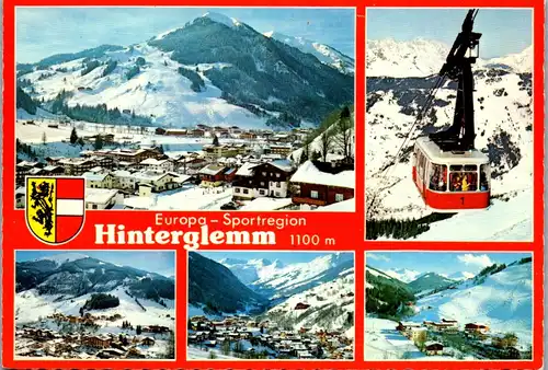 45307 - Salzburg - Hinterglemm , Zwölferkogel , Schattbergseilbahn , Mehrbildkarte - gelaufen 1980