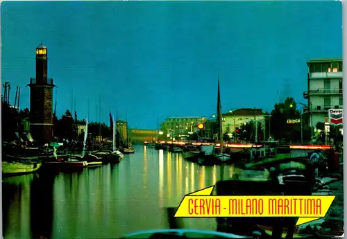 45321 - Italien - Cervia , Milano Marittima , Porto Notturno - gelaufen 1975