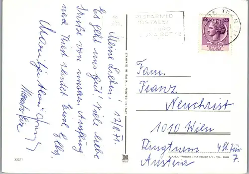 45342 - Italien - Triest , Giardino Pubblico , Mehrbildkarte - gelaufen 1971