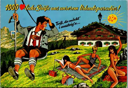 45344 - Humor - Urlaubsgrüße ,  - gelaufen 1971