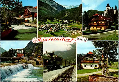 45346 - Salzburg - Mauterndorf , Taurach , Radstädter Tauern , Bummelzug , Mehrbildkarte - gelaufen