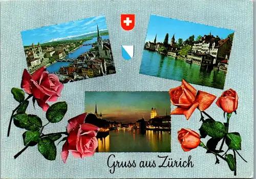 45365 - Schweiz - Zürich , Mehrbildkarte - gelaufen 1969
