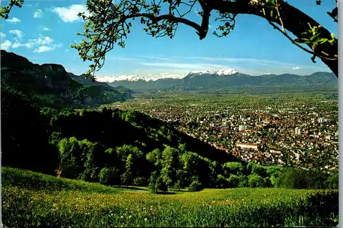 45374 - Vorarlberg - Dornbirn , gegen Schweizer Berge , Panorama - gelaufen 1980