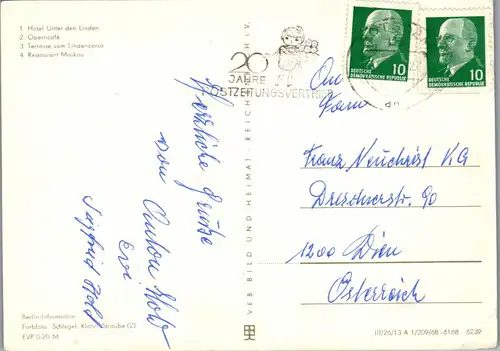 45383 - Deutschland - Berlin , Hotel unter den Linden , Operncafe , Restaurant Moskau - gelaufen