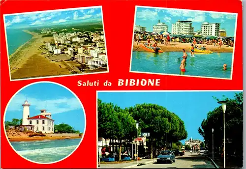45402 - Italien - Bibione , Veduta dal Mare , Il Faro , Viale die Ginepri a Pineda - gelaufen