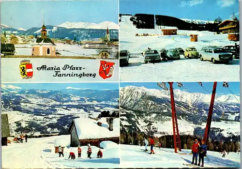45408 - Salzburg - Maria Pfarr , Fanningberg , VW Käfer , Mehrbildkarte - gelaufen 1972