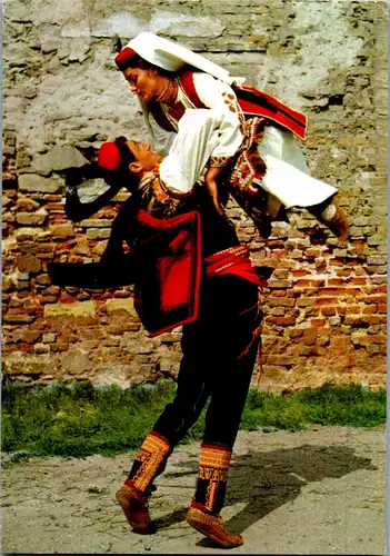 45427 - Kroatien - Vrlika , Narodna nosnja , Volkstracht aus Vrlika - gelaufen 1968