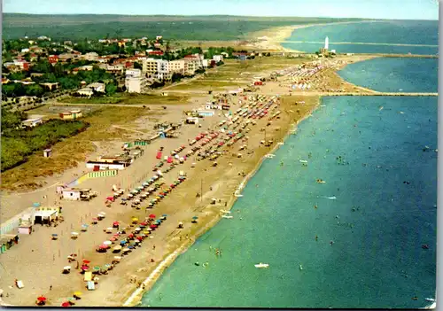 45439 - Italien - Ravenna , Marina , La Spiaggia , Strand , Panorama - gelaufen