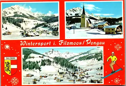 45456 - Salzburg - Filzmoos , Pongau , Wintersport - gelaufen 1977