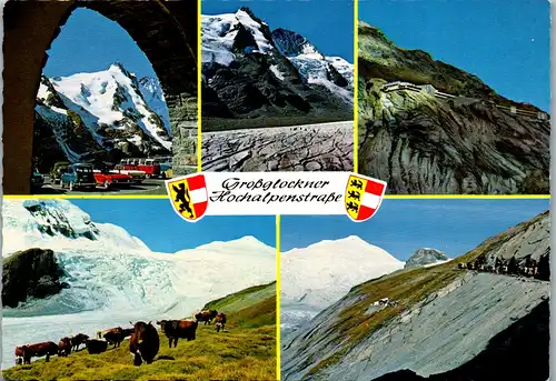 45466 - Kärnten - Großglockner , Franz Josephs Höhe , Parkplatz II , Gletscher - gelaufen 1972